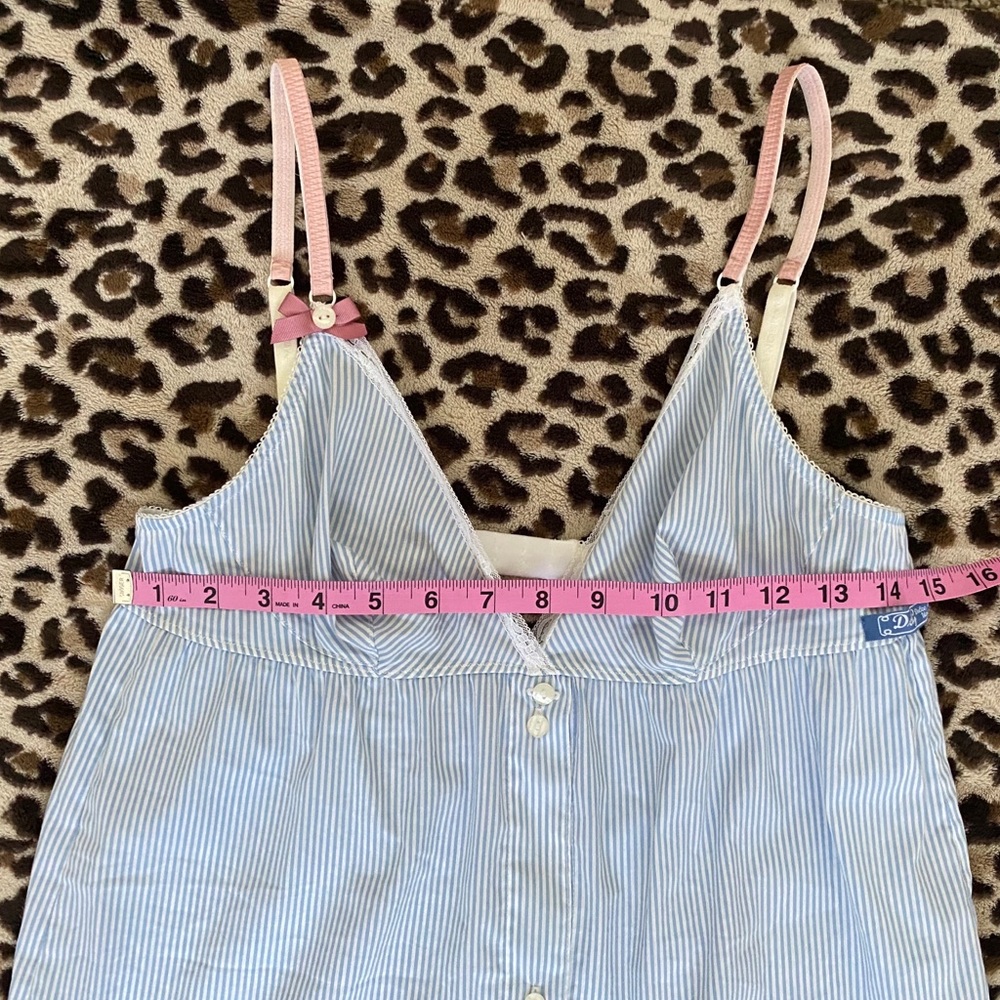 Dolce & Gabbana Underwear Blue Tank Nightie Small